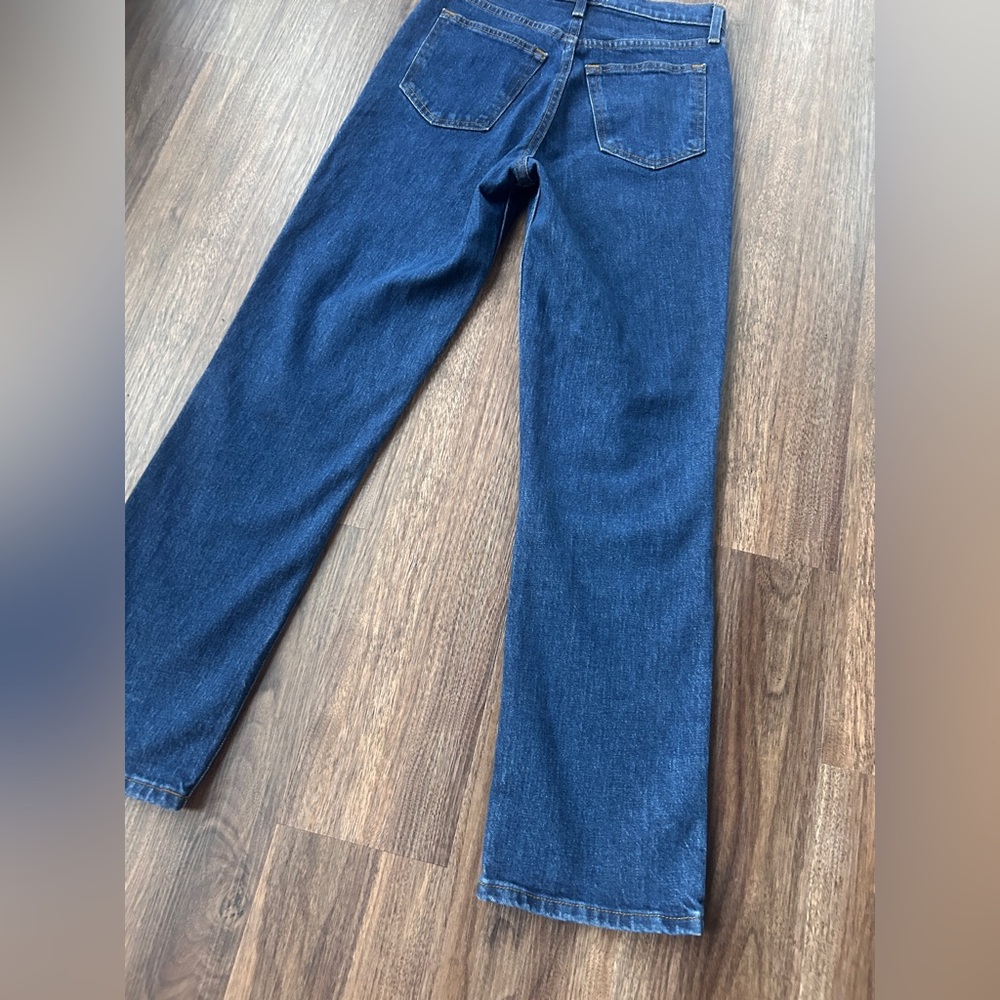 ABERCROMBIE & FITCH 90s Straight Ultra High Rise Jeans Minimalist Capsule Sz 25 - Picture 10 of 14